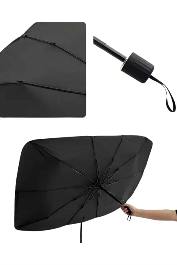 Oto Ön Cam Güneşliği Otomatik Katlanabilir Gölgelik Oto Cam Şemsiye - Görsel 4