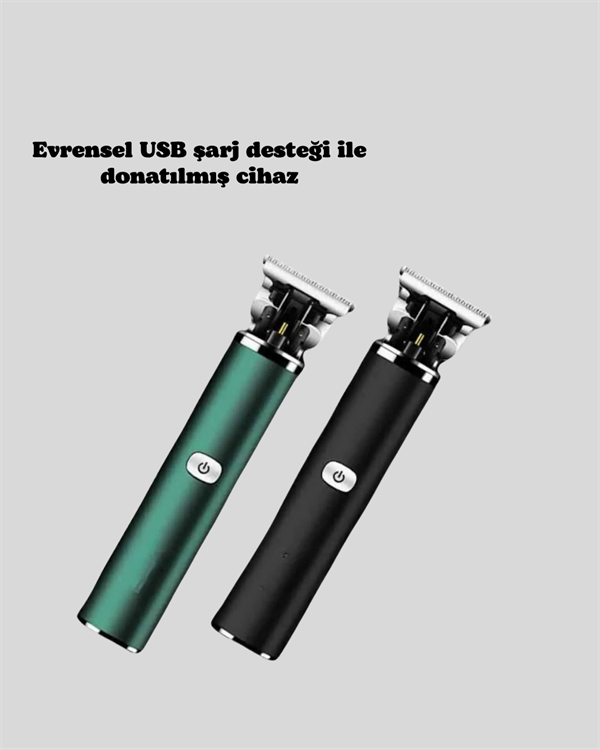 Saç Sakal Ense Paslanmaz Çelik T-Bıçak Vücut Tıraş Makinesi - Görsel 3