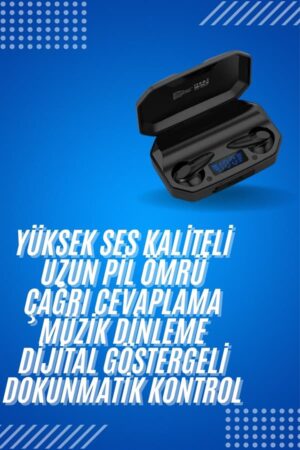 Rgb Işıklı Çift Mikrofonlu Siyah Profesyonel Oyuncu Kulaklığı Kablosuz Kulakiçi