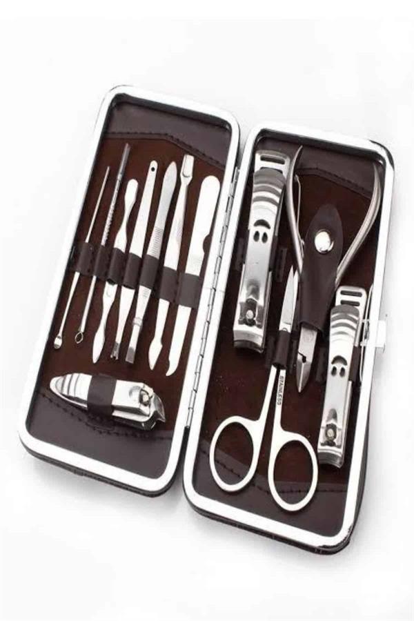 Tırnak Bakımı Tırnak Makası Profesyonel 12 Parça El Ayak Manikür Pedikür Seti - Görsel 4