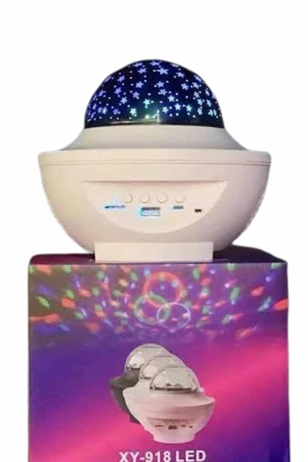 Dönen Işıklı Disko Topu Projektör Müzik Çalarlı Disco Speaker - Görsel 5