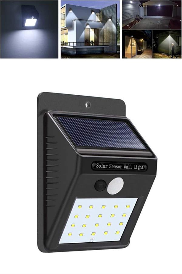 Solar Dekoratif Lambası Sensörlü Led Işık Bahçe Aydınlatma - Görsel 3