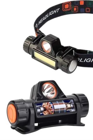 Kafa Lambası Çalışma Işığı Kafa Feneri Şarjlı Mıknatıslı Fenerli