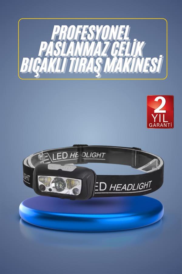 Ayarlanabilir Kafa Lambası Type-C Şarjlı Kompakt Kamp Lambası - Görsel 2