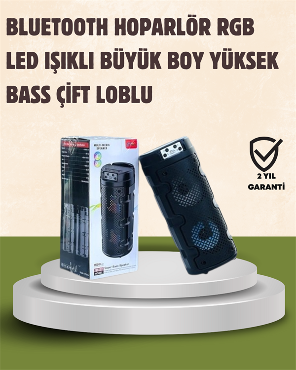Kompakt Tasarım Yüksek Ses Performansı – Çoklu Giriş Seçenekli Kablosuz Hoparlör (Bluetooth USB SD Kart AUX)
