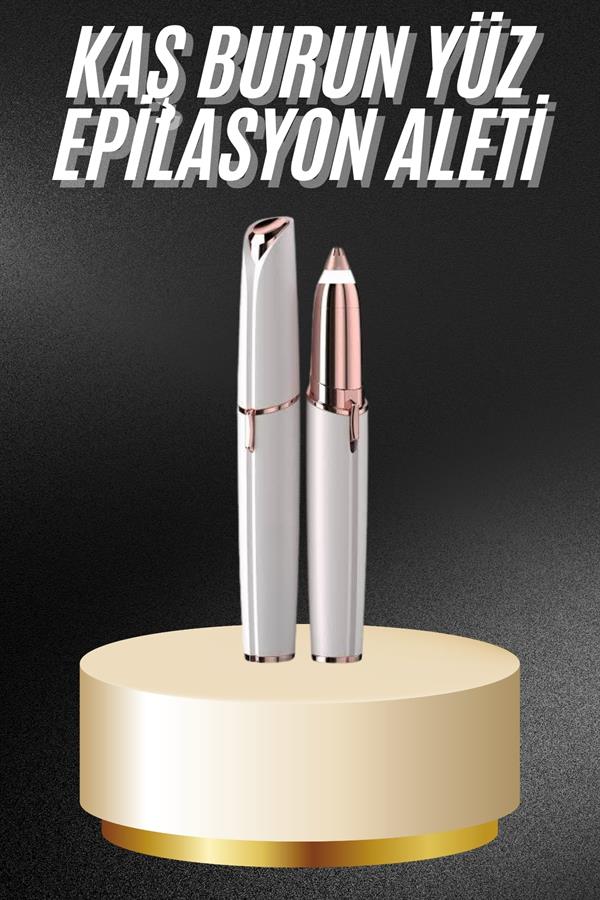 Kaş Bıyık Tüy Epilasyon Aleti Pilli Yüz Kaş Epilatör Kıl Tüy Alma Epilasyon - Görsel 2