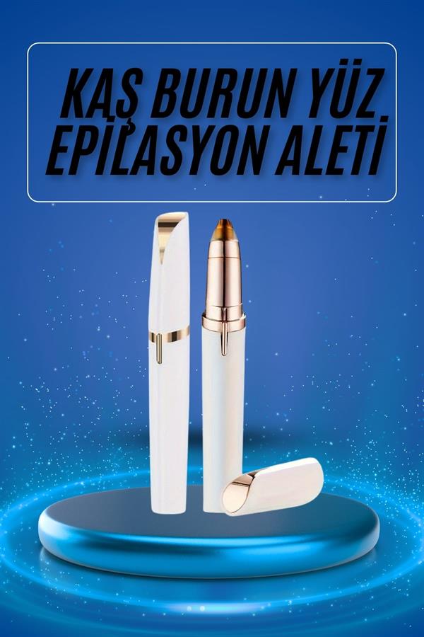 Kaş Bıyık Epilasyon Aleti İnce Uçlu Yüz Için Tüy Alıcı Pilli - Görsel 2