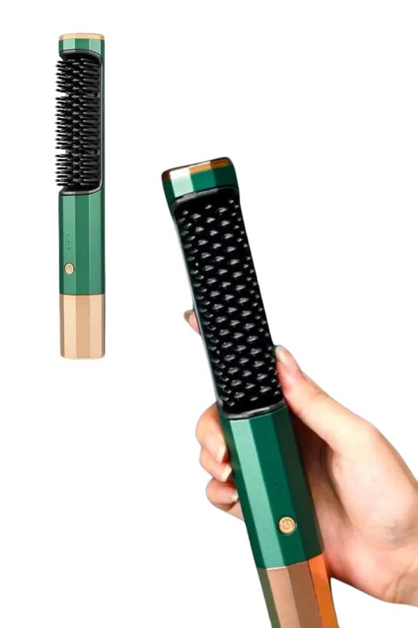 Üflemeli Saç Düzleştirici Fön Tarak Yüksek Isı Ayarlı İyon Özellikli - Görsel 3