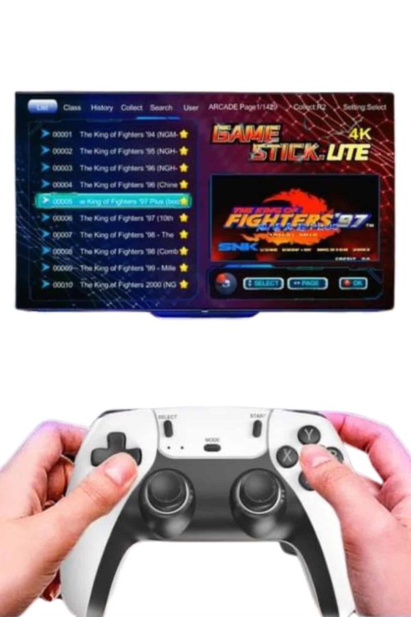 3D HD Game Stick Pro Retro Game Stick Joystick Oyun Konsolu - Görsel 4