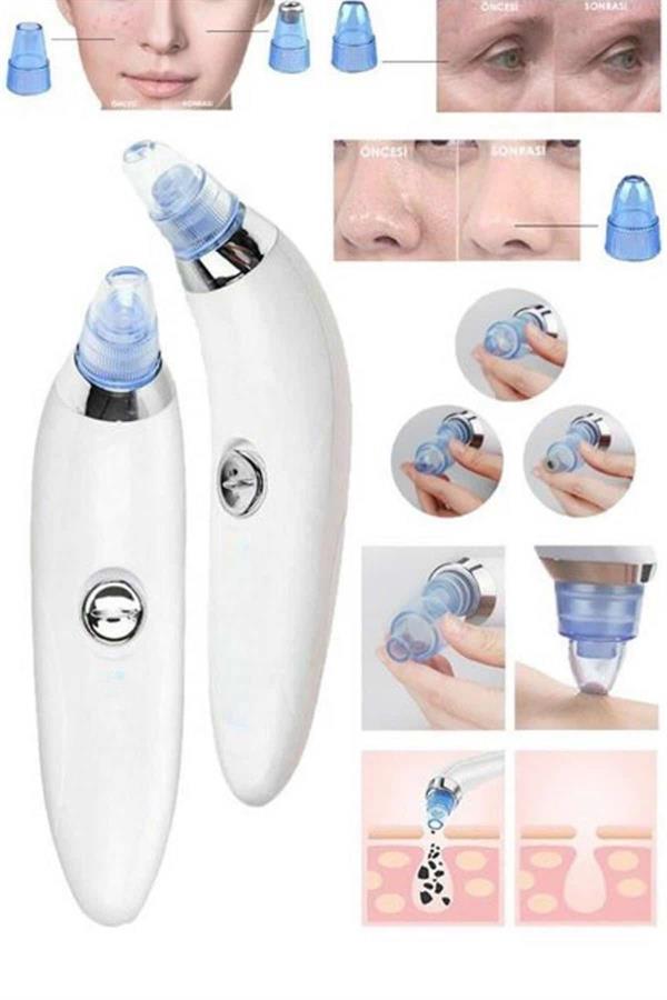 Vakumlu Siyah Nokta Ve Yüz Temizleme Cihazı 4 Başlıklı - Görsel 5