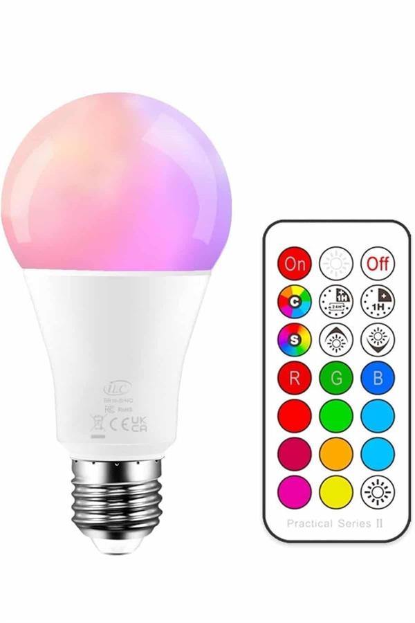 Ambiyans Aydınlatma RGB Led Lamba Kumandalı Renk Değiştirebilen - Görsel 3