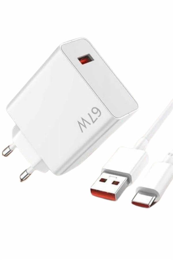 67W Hızlı Şarj Yüksek Voltaj Korumalı Type C Şarj Adaptörü - Görsel 5