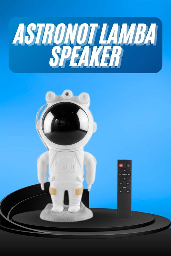 Gece Lambası Astronot Bluetooth Hoparlörlü Galaksi Işık Projektörü - Görsel 2