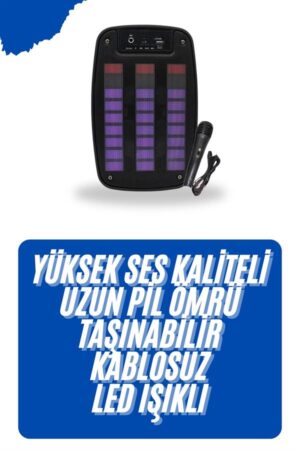 Kablosuz Hoparlör İOS ve Android Uyumlu Şarjlı SD Kart Girişli Bluetooth Hoparlör