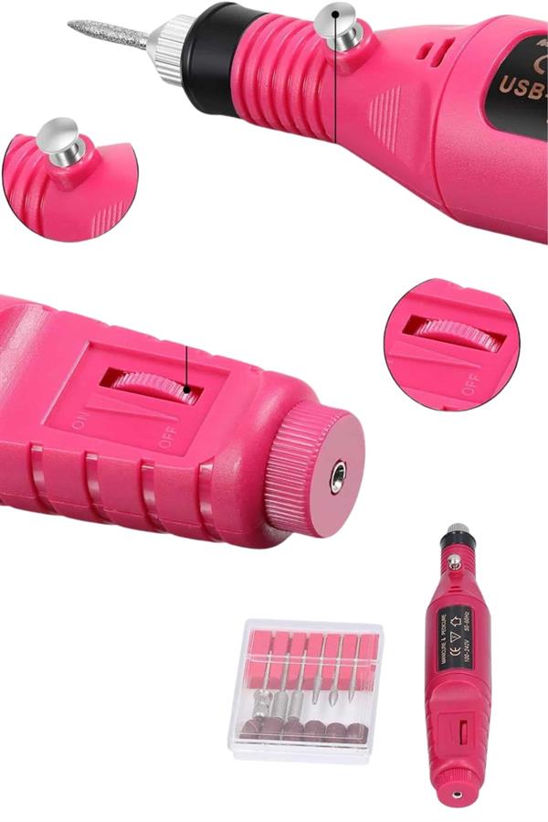 Elektrikli Profesyonel Manikür Pedikür Seti Değiştirilebilir Başlık Seçeneği - Görsel 3