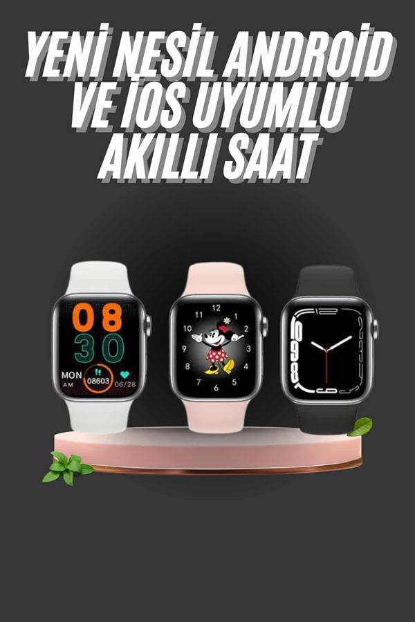 1.83 İnç Akıllı Saat Android ve İOS Uyumlu Çağrı Cevaplayabilen Adımsayar GPS Takibi - Görsel 2