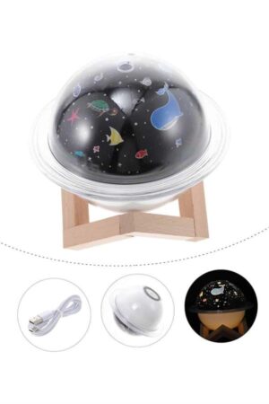 Hava Nemlendirici Led Işıklı Gece Lambası Yıldız Görünümlü Renk Değiştiren