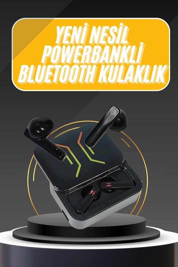 Powerbank Bluetooth Kulaklık Oyuncu Kulaklığı Yüksek Ses Kaliteli - Görsel 2