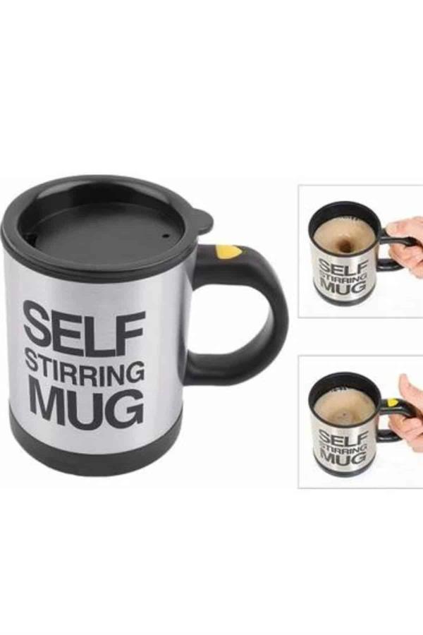 Sıcak Tutan Termos Bardak Kendi Kendini Karıştıran Mikser Kupa