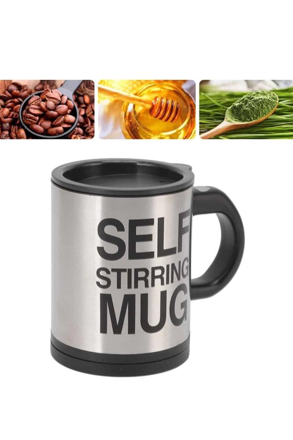 Sıcak Tutan Termos Bardak Kendi Kendini Karıştıran Mikser Kupa - Görsel 3