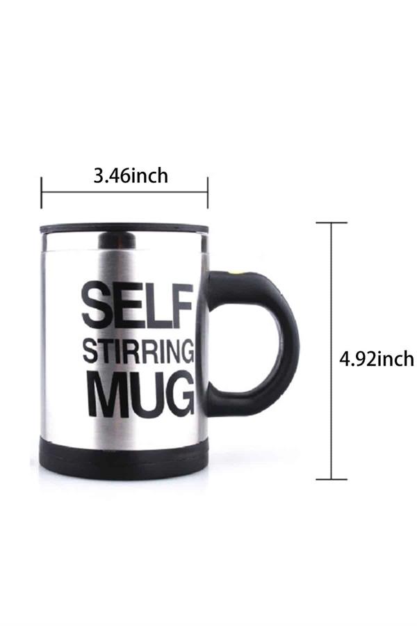 Sıcak Tutan Termos Bardak Kendi Kendini Karıştıran Mikser Kupa - Görsel 5