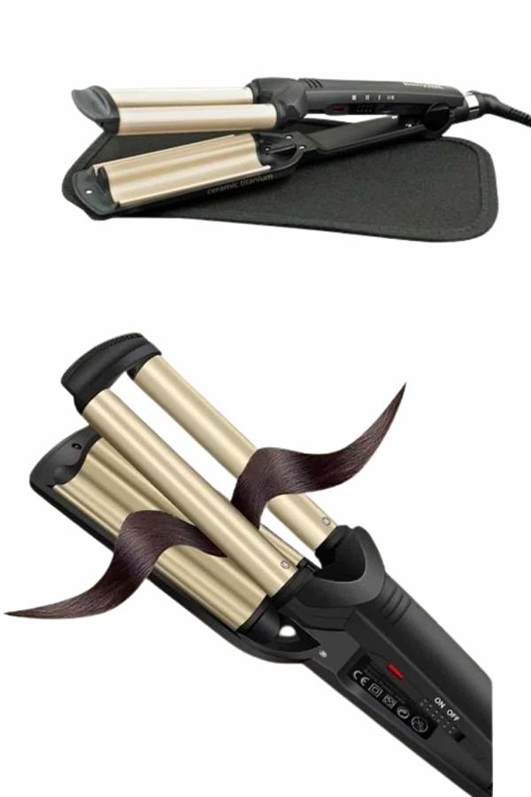 Profesyonel Seramik Kaplama Saç Şekillendirici Wag Maşa Isı Ayarlı - Görsel 3