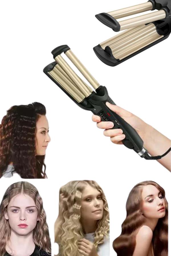 Profesyonel Seramik Kaplama Saç Şekillendirici Wag Maşa Isı Ayarlı - Görsel 4