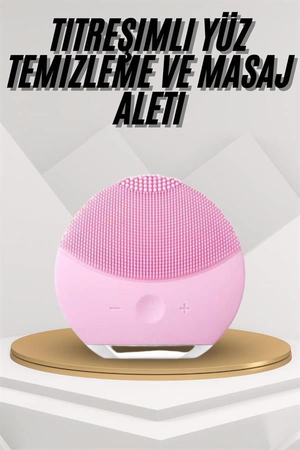Hassas Ciltlere Özel Titreşimli Yüz Temizleme ve Masaj Aleti - Görsel 2