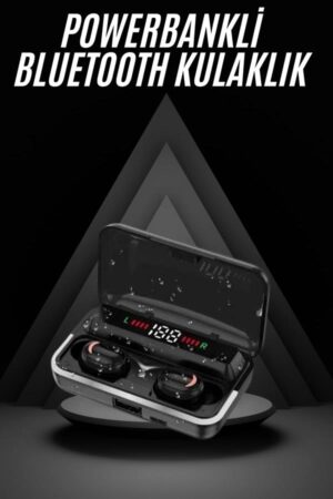 Bluetooth Kulaklık Dijital Şarj Göstergeli Powerbankli Bass Özellikli Kablosuz Kulakiçi 5.1 Mikrofonlu