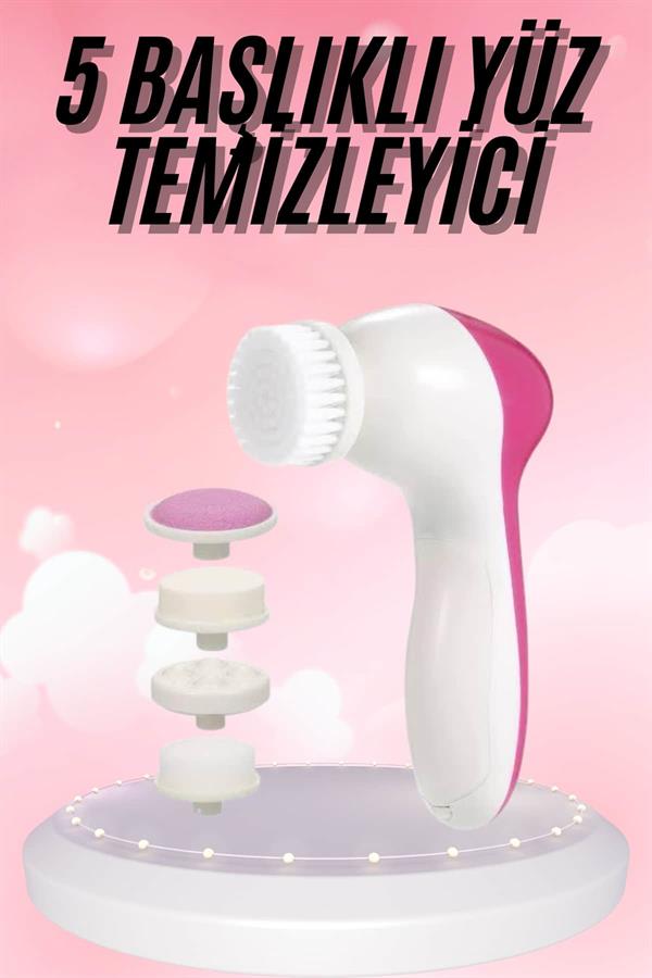 5 Başlıklı Titreşimli Cilt Temizleme Seti Canlandırıcı ve Onarıcı - Görsel 2