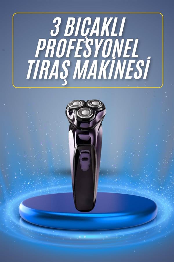 Tıraş Makinesi Hassas Ciltlere Özel Döner Başlıklı Pürüzsüz Görünüm - Görsel 2