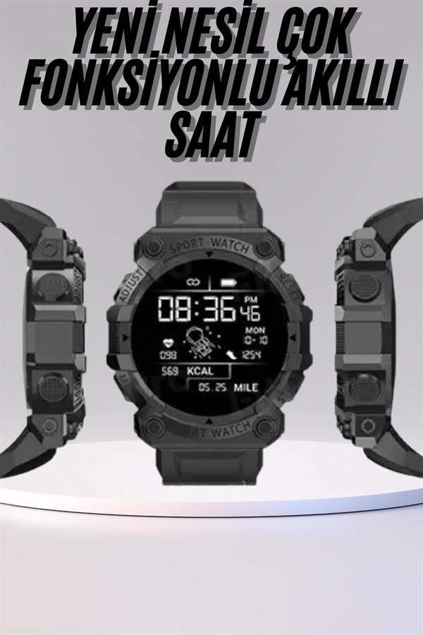 Yeni Nesil Çok Fonksiyonlu Uyku ve Sağlık Takibi Yapabilen Siyah - Görsel 2