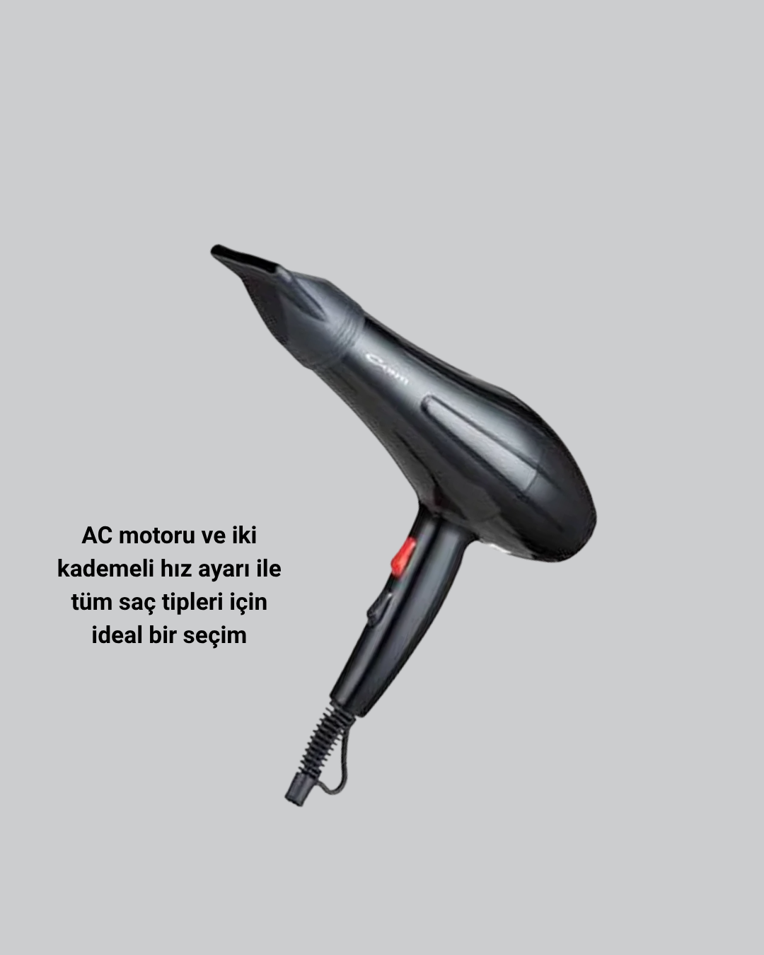 Profesyonel 2200W Fön Makinesi – AC Motorlu Hızlı Kurutma Hafif Tasarım - Görsel 2