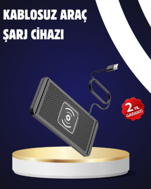 Kaymaz Manyetik Kablosuz Şarj Pedi – Araç Ofis ve Ev Kullanımına Uygun