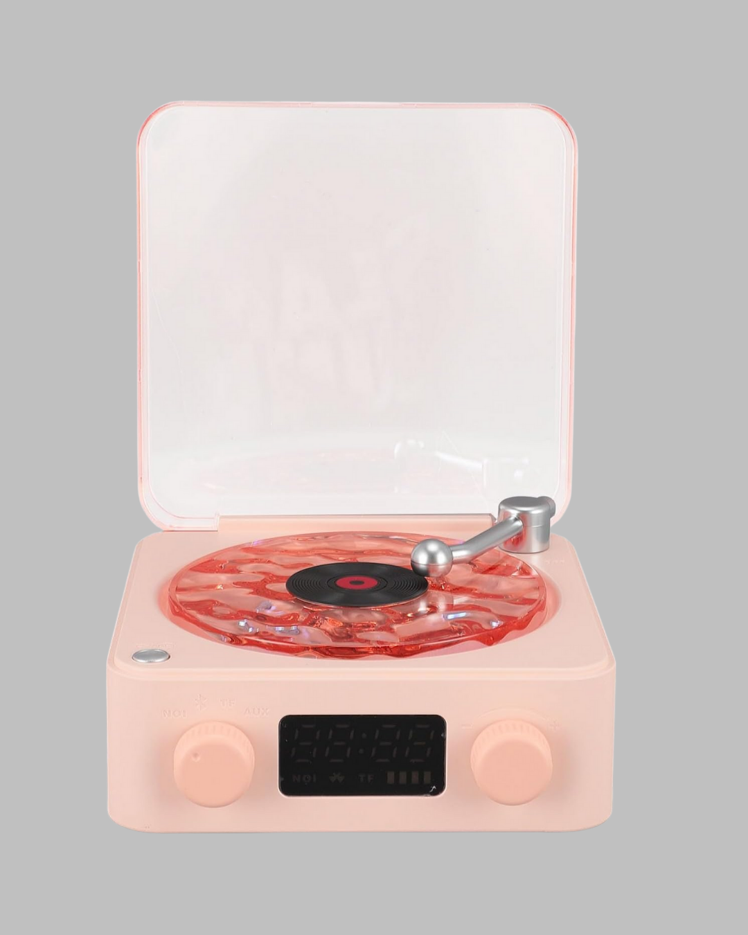 Vintage Tarz Bluetooth Hoparlör – Gece Işığı ve Zaman Göstergeli - Görsel 5