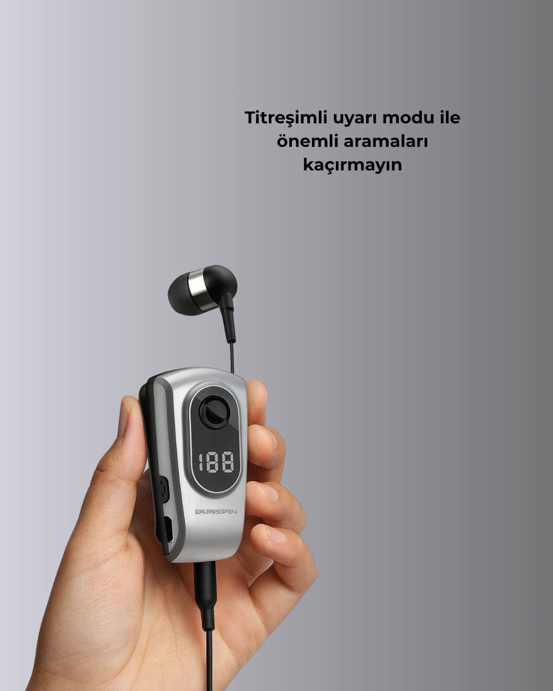 Kablosuz Bluetooth 5.2 Kulaklık – Titreşimli Uyarı ve Uzun Pil Ömrü - Görsel 2