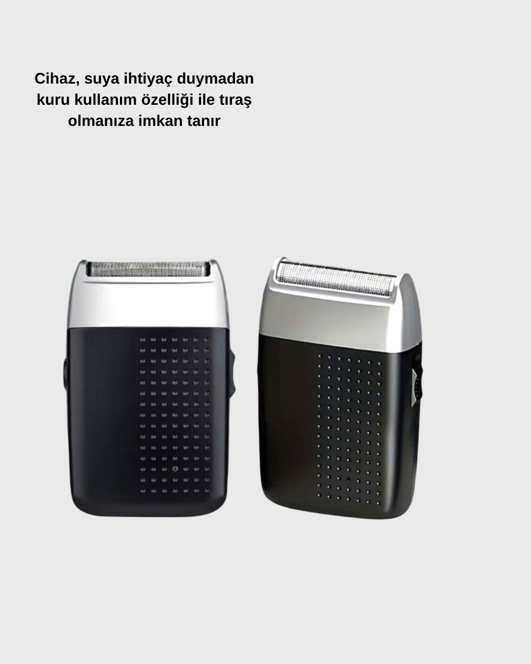 Şarjlı Kuru Kullanım Tıraş Makinesi – Kablosuz Taşınabilir - Görsel 4
