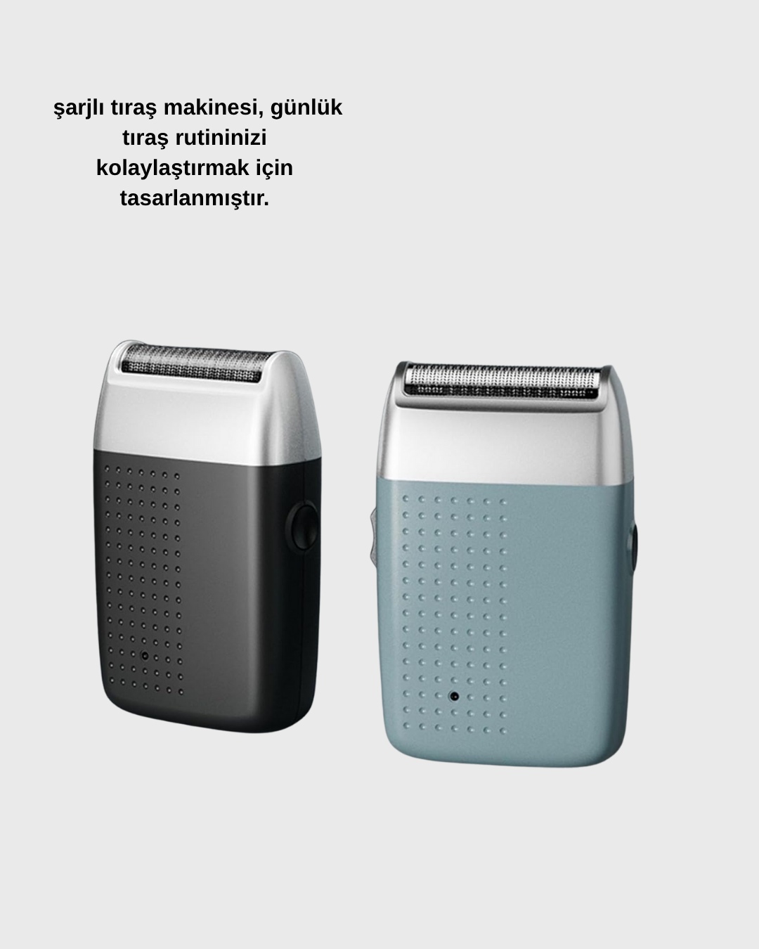 Şarjlı Kuru Kullanım Tıraş Makinesi – Kablosuz Taşınabilir - Görsel 5