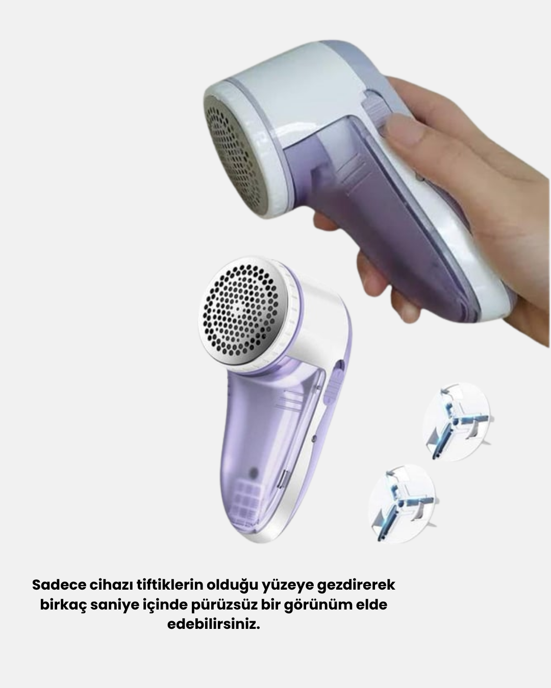 Taşınabilir Şarjlı Tiftik Toplayıcı – Çıkarılabilir Hazneli Anti-Statik Fırçalı - Görsel 3