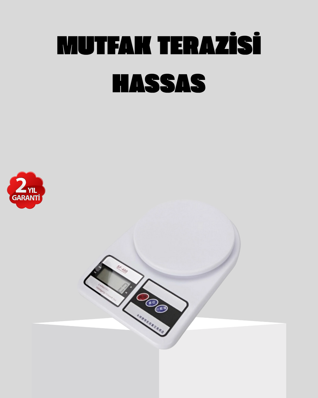 LCD Ekranlı Hassas Dijital Mutfak Terazisi – 5kg Kapasite 1g Hassasiyet