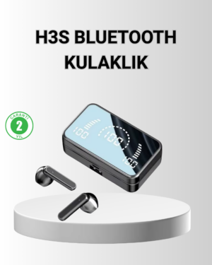 Ayna Ekranlı Bluetooth 5.1 Kablosuz Kulaklık – 3500 mAh Şarj Kutusu Suya Dayanıklı