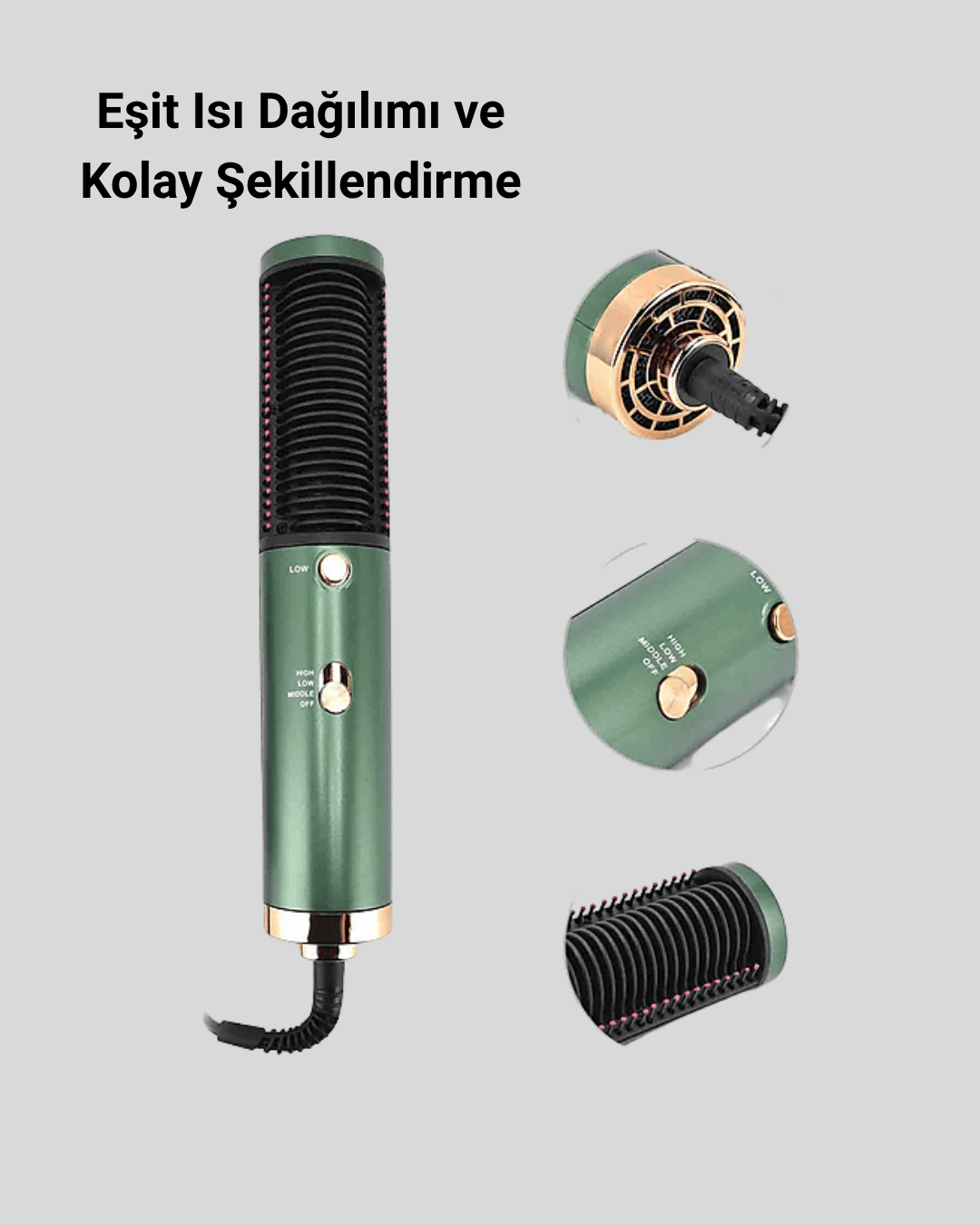 200°C Seramik Plakalı Saç Düzleştirici – Elektriklenme Önleyici İyon Teknolojisi - Görsel 3