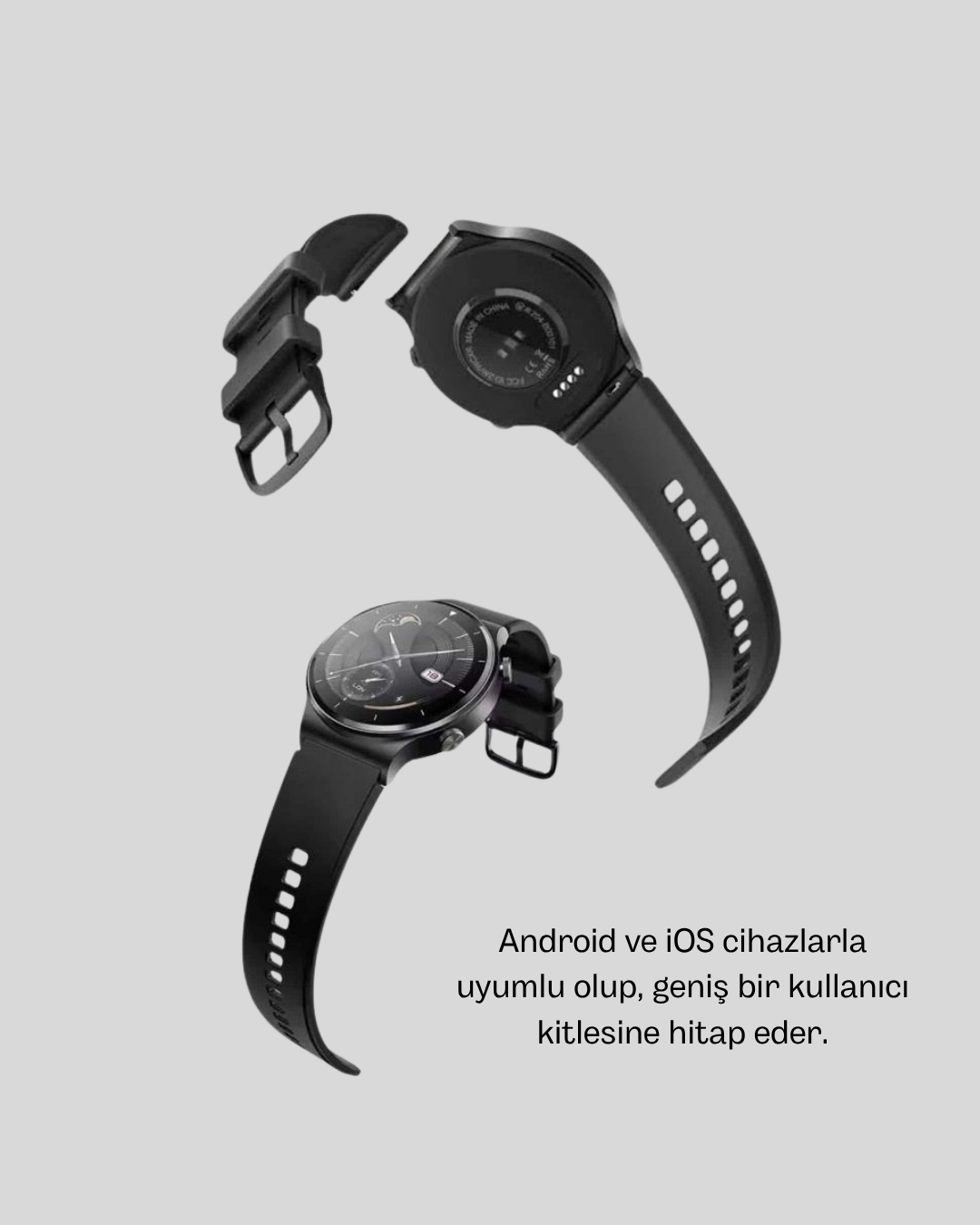 NFC Destekli Akıllı Saat – Kablosuz Şarj & Sesli Arama Özelliği - Görsel 3