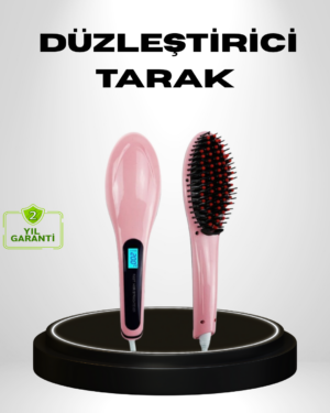 Seramik Plakalı Elektrikli Saç Düzleştirici – Hızlı Isınma Uzun Kablo 25W–39W Güç