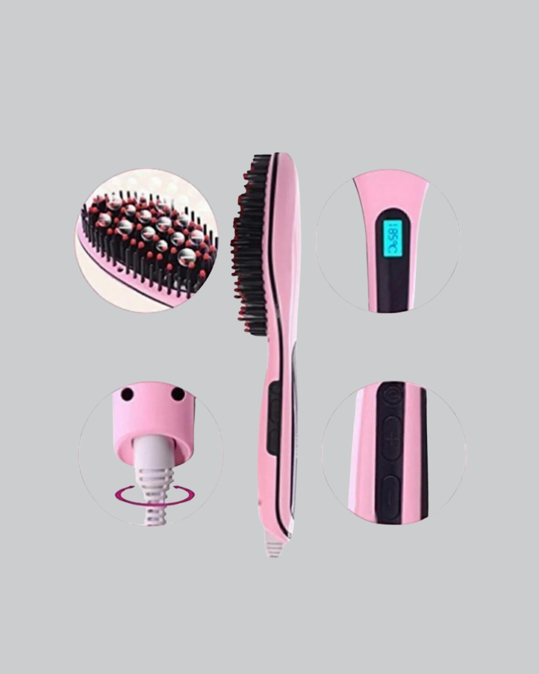 Profesyonel Saç Düzleştirici Tarak – 230°C Maksimum Isı Hızlı Isınma ve Seramik Plaka - Görsel 3