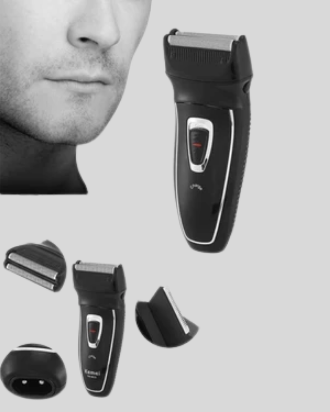 Profesyonel Şarjlı Saç ve Sakal Tıraş Makinesi – Çelik Bıçaklı Ayarlanabilir Başlıklı Kablosuz - Görsel 4