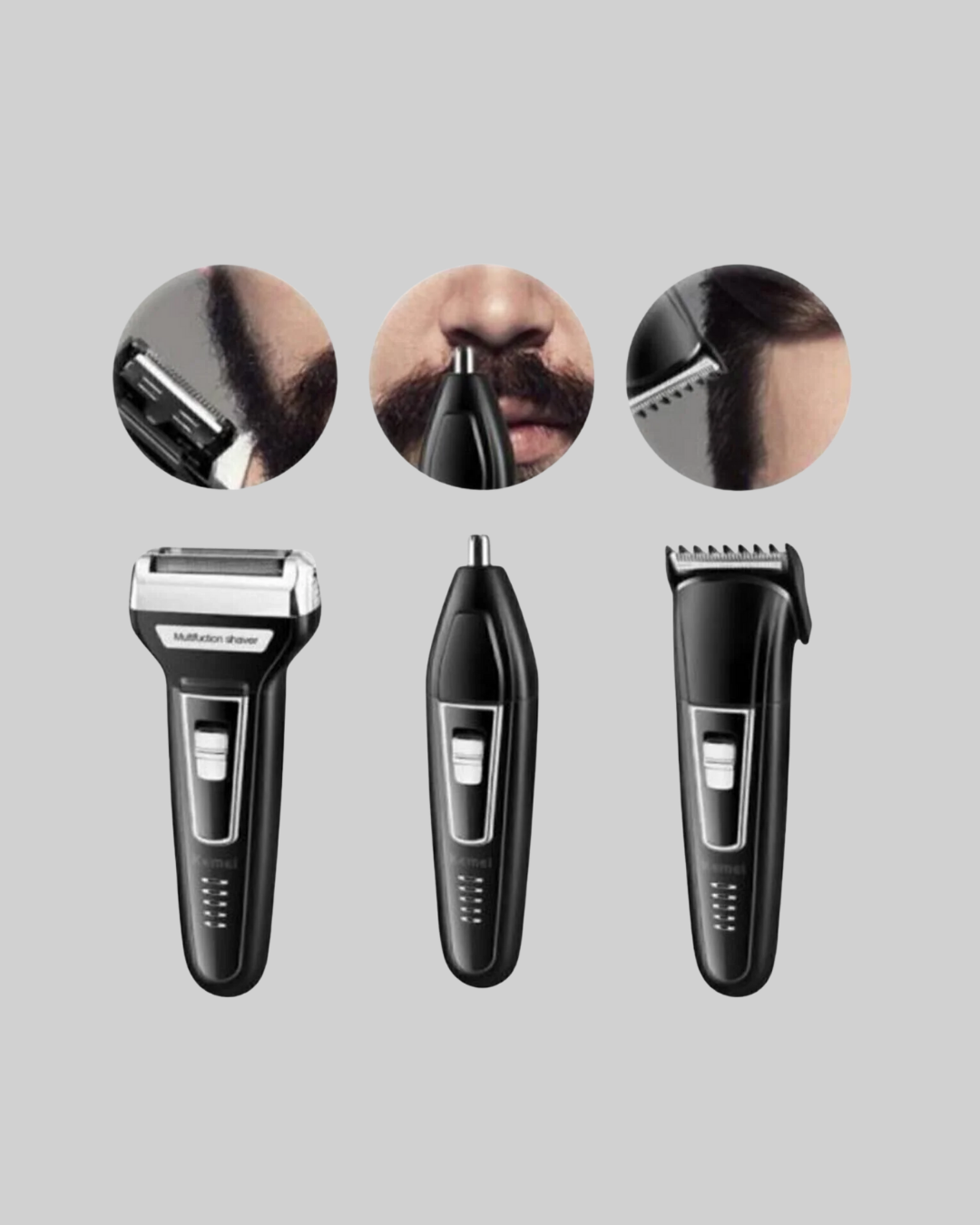 İnsua 3 Başlıklı Profesyonel Tıraş Makinesi – Sıfır Kesim Hassas Başlık Güçlü Motor - Görsel 3