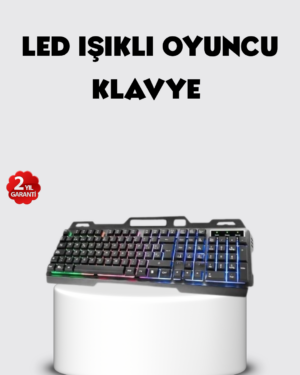 RGB Aydınlatmalı Klavye Mouse Seti – USB Bağlantılı Türkçe Q Ayarlanabilir DPI Ergonomik Yapı