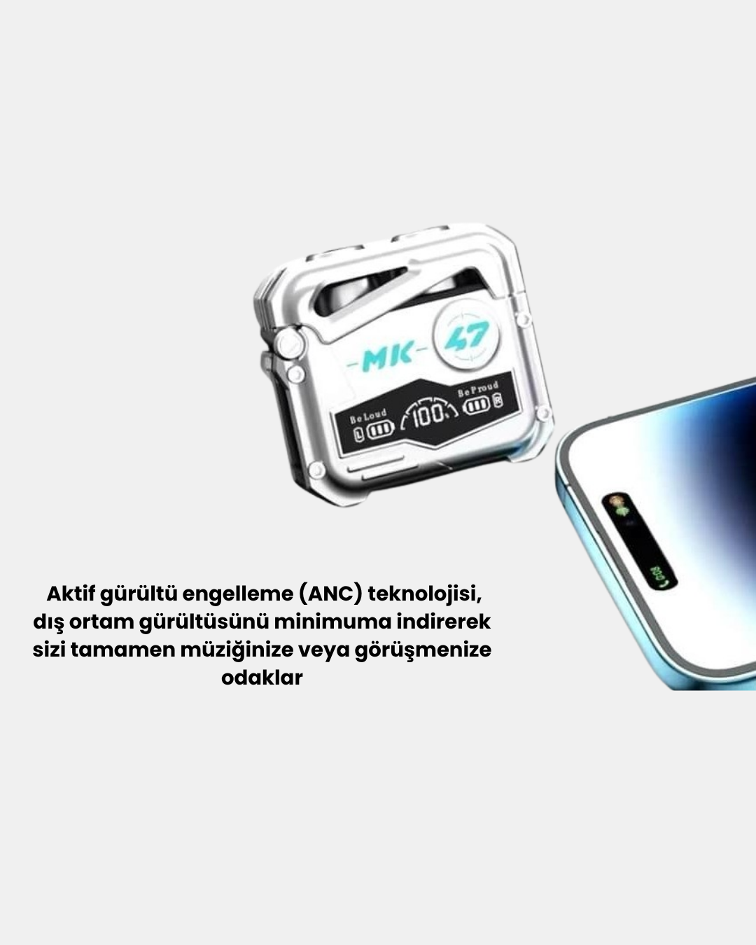 Kablosuz Spor Kulaklık – Düşük Gecikmeli Oyun Modu Powerbank Şarj Kutusu - Görsel 4