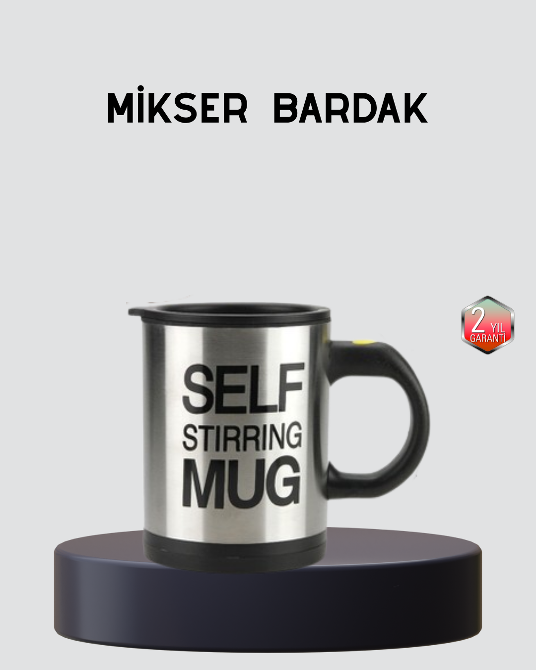 Otomatik Karıştıran Akıllı Kupa – Paslanmaz Çelik Isı Korumalı